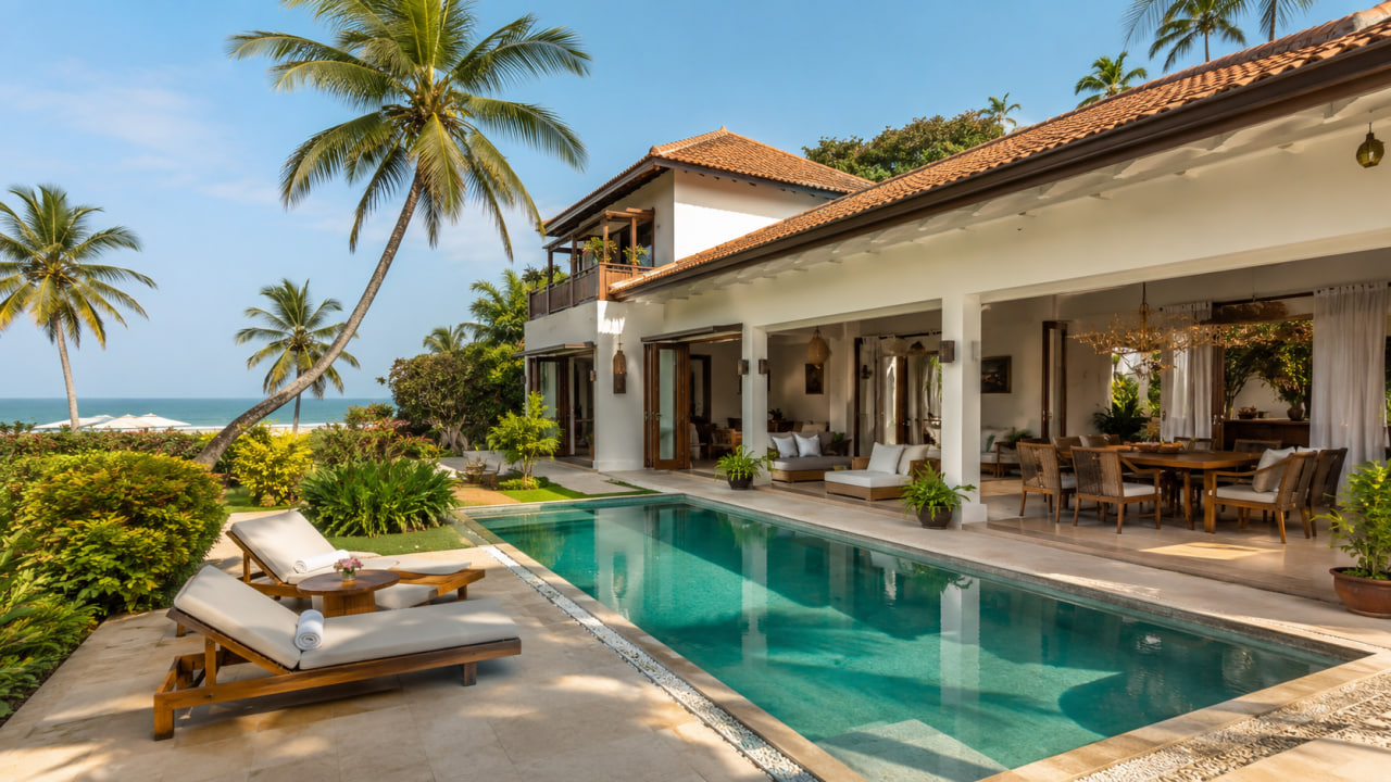 Private luxury villa for sale in Goa near Coco Beach